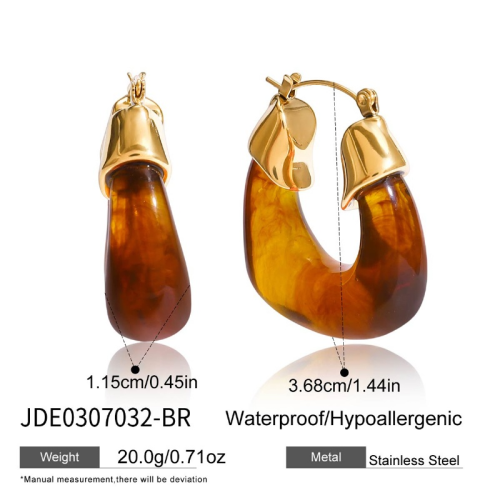 Boucles d’oreilles en acier – E0307032-BR