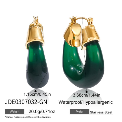 Boucles d’oreilles en acier – E0307032-GN