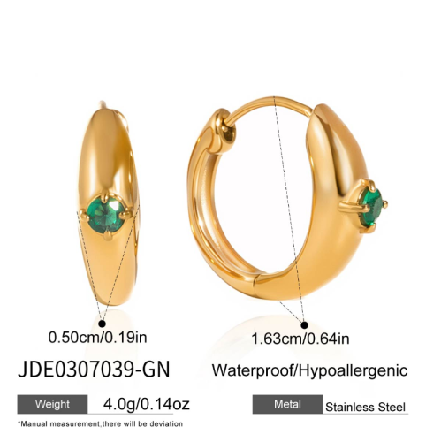 Boucles d’oreilles en acier – E0307039-GN