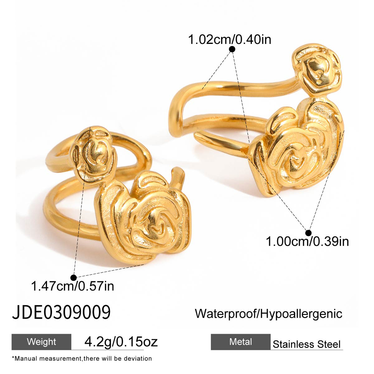 Boucles d’oreilles en acier – E0309009