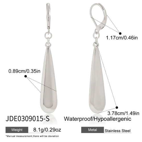 Boucles d’oreilles en acier – E0309015-S
