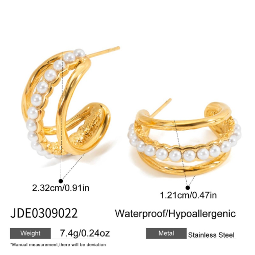 Boucles d’oreilles en acier – E0309022