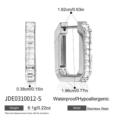 Boucles d’oreilles en acier – E0310012-S