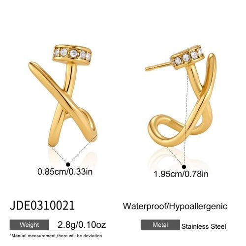 Boucles d’oreilles en acier – E0310021