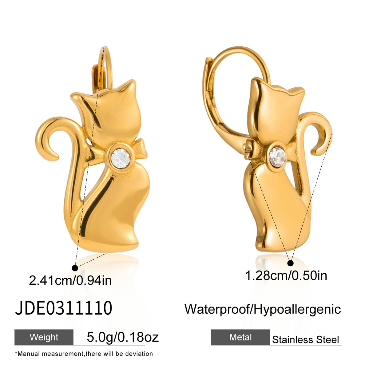 Boucles d’oreilles en acier – E0311110