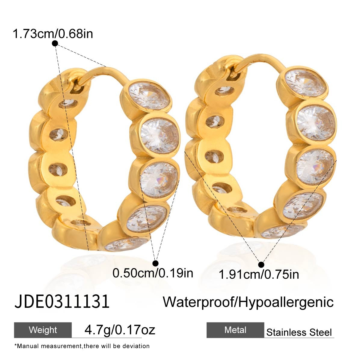 Boucles d’oreilles en acier – E0311131