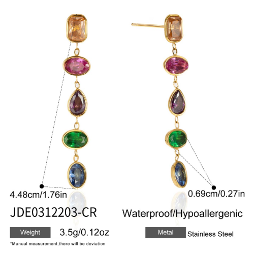 Boucles d’oreilles en acier – E0312203-CR