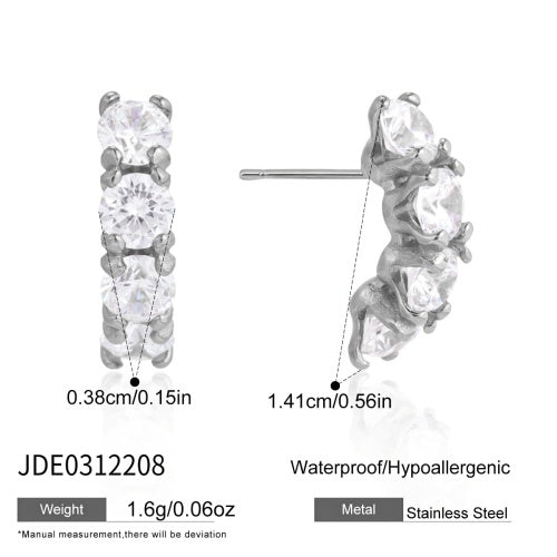 Boucles d’oreilles en acier – E0312208-S