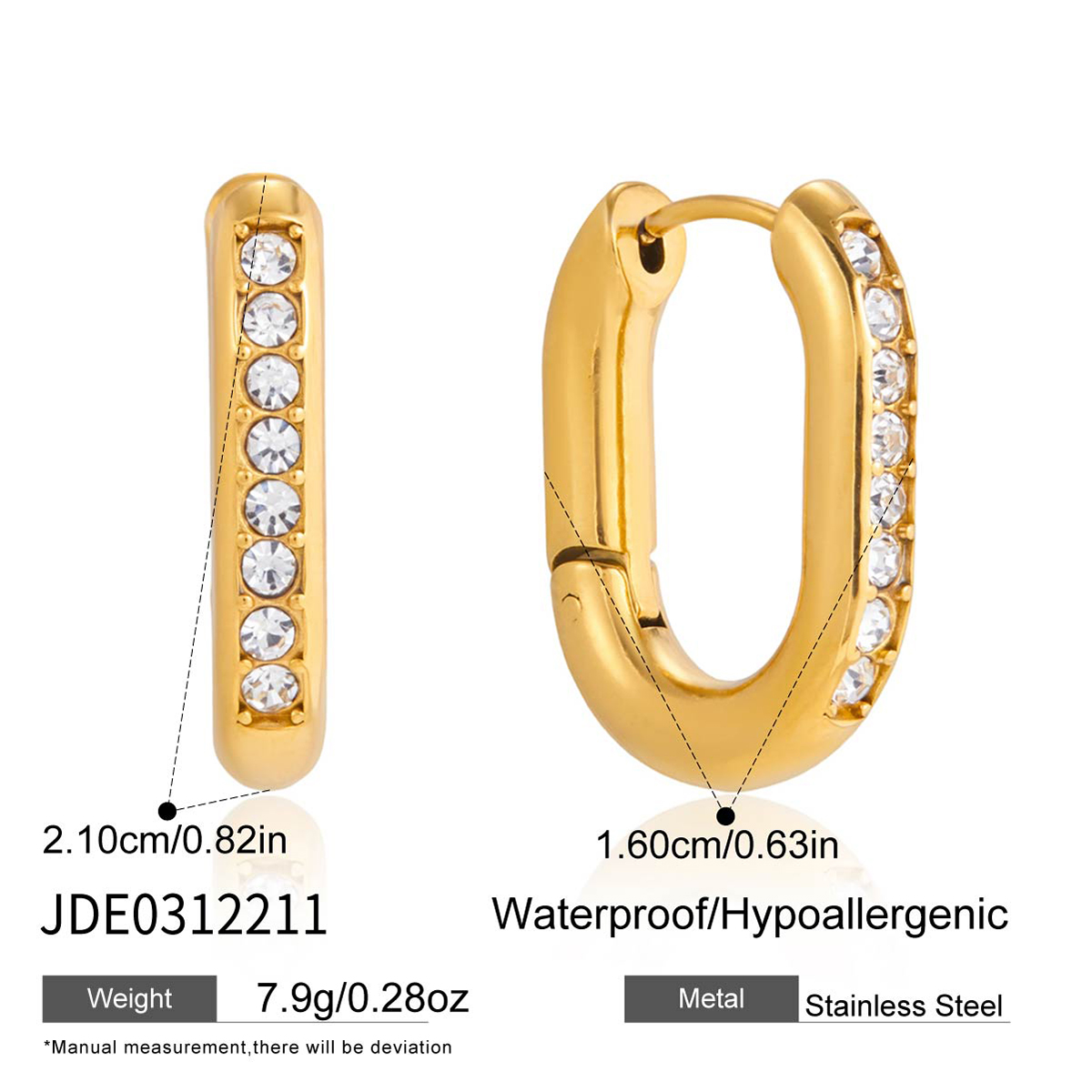 Boucles d’oreilles en acier – E0312211