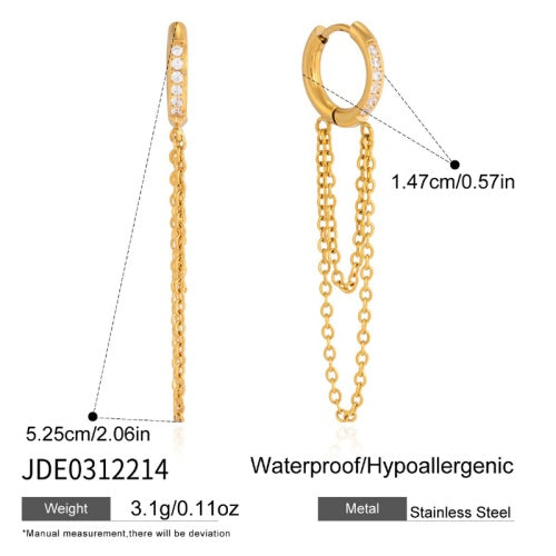 Boucles d’oreilles en acier – E0312214