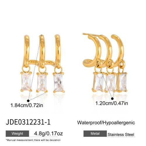 Boucles d’oreilles en acier – E0312231-1