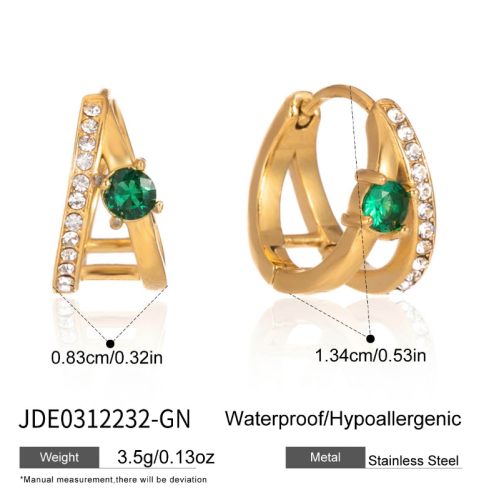 Boucles d’oreilles en acier – E0312232-GN