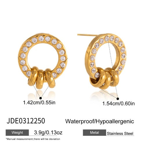 Boucles d’oreilles en acier – E0312250