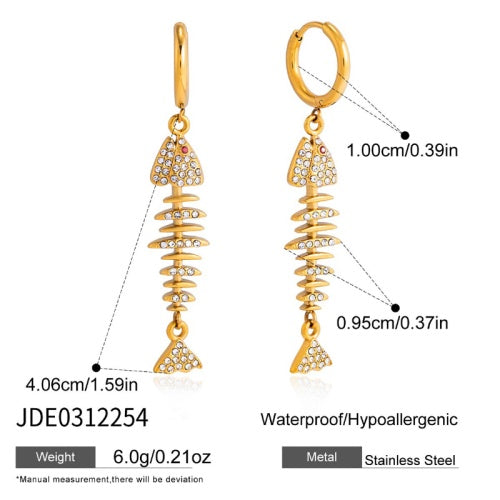 Boucles d’oreilles en acier – E0312254