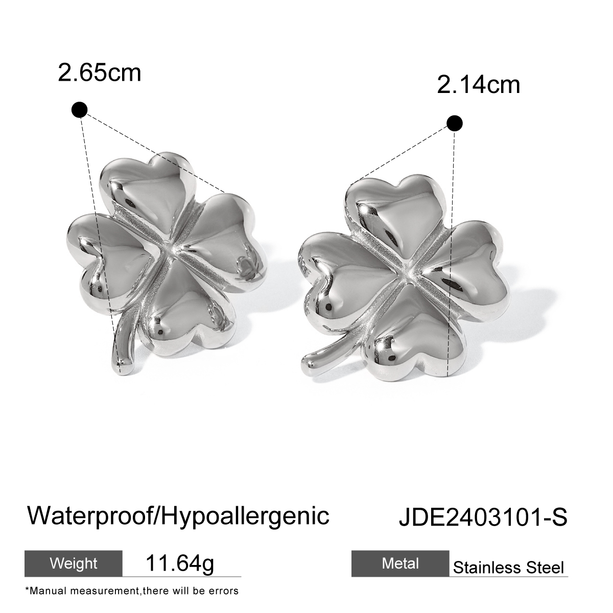 Boucles d’oreilles en acier – E2403101-S