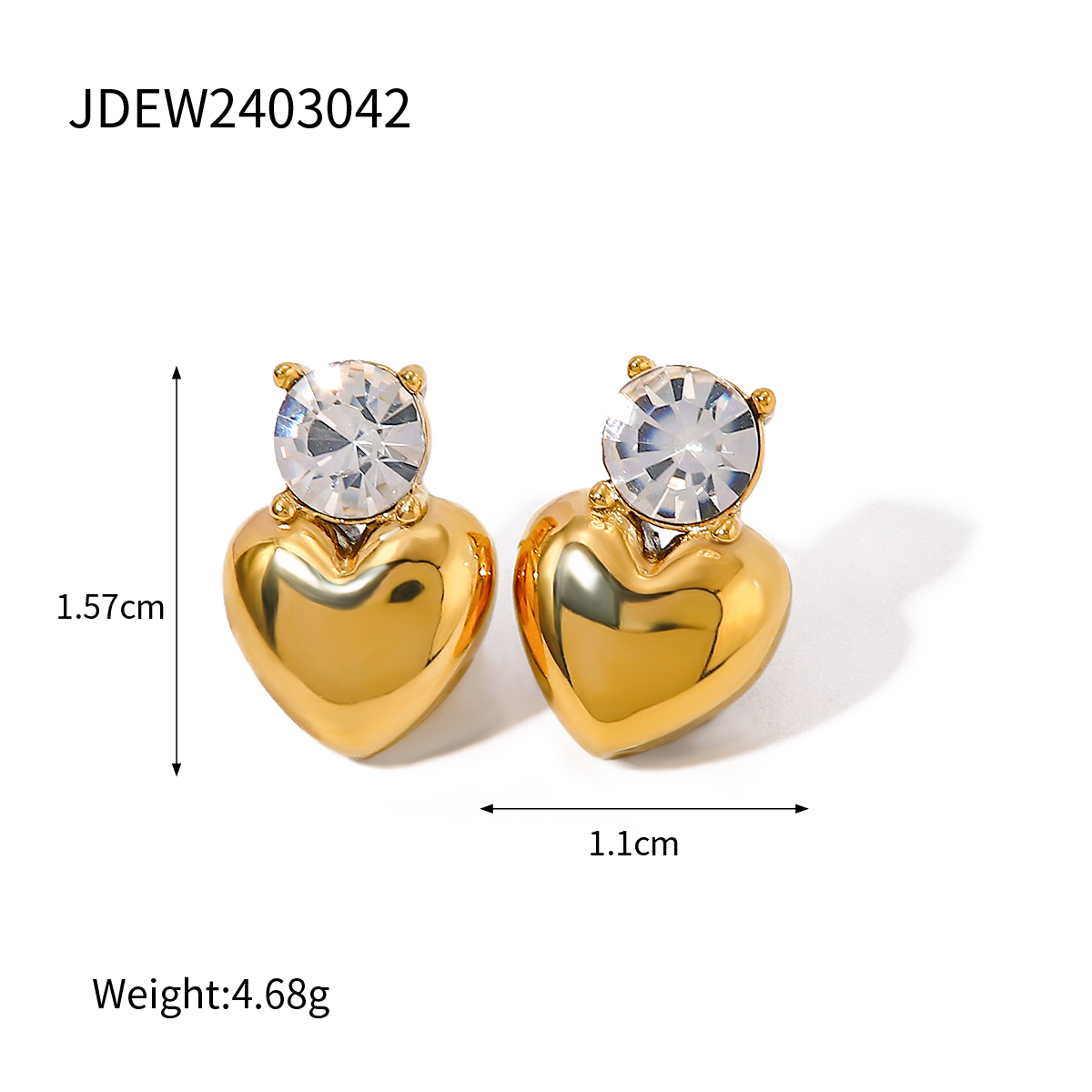 Boucles d’oreilles en acier – EW2403042