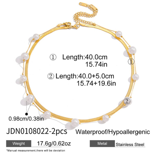 Collier en acier – COL0108022-2PCS