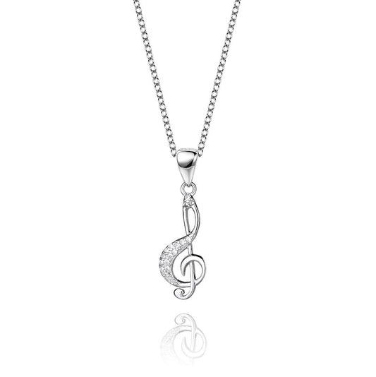 Collier argent rh Musique 10108745