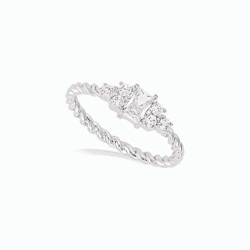 Bague argent rh — 11EC0430CZ