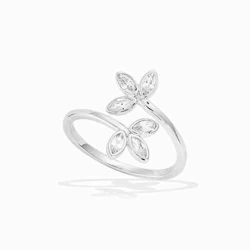 Bague argent rh — 11EC0480CZ