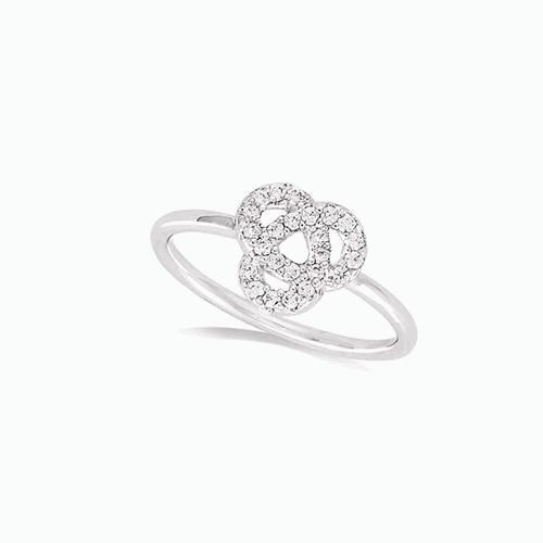 Bague argent rh — 11EC0590CZ