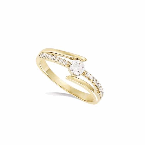 Bague Plaqué Or  – 12EC0620CZ