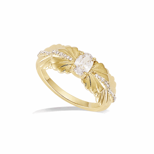 Bague en plaqué or – 12ED0240CZ
