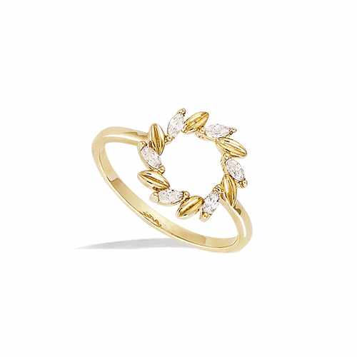 Bague en plaqué or – 12ED0450CZ