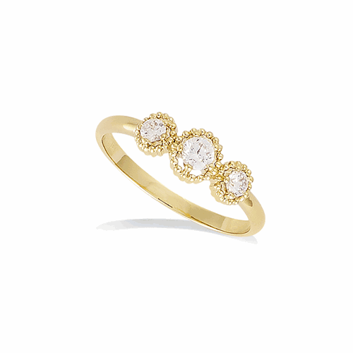 Bague en plaqué or – 12ED0870CZ