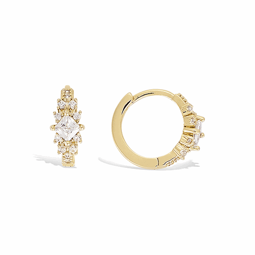 Boucles d’oreilles en plaqué or – 22EB1270CZ