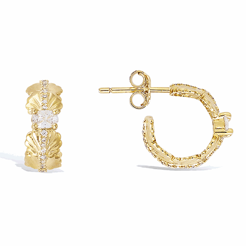 Boucles d’oreilles en plaqué or – 22ED0240CZ