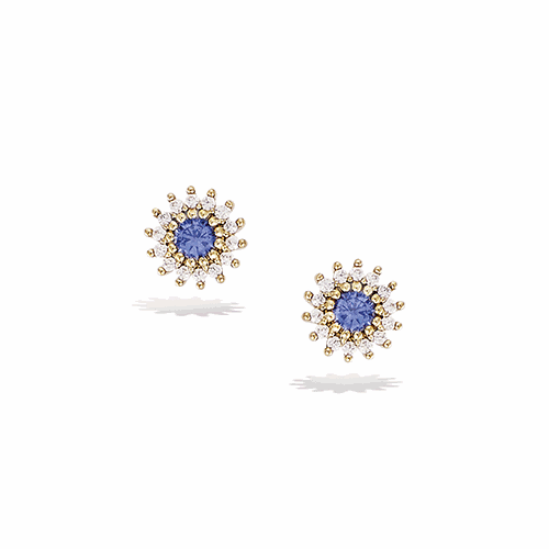 Boucles d’oreilles en plaqué or – 22ED0340TZ