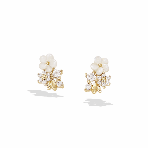 Boucles d’oreilles en plaqué or – 22ED0571CZ