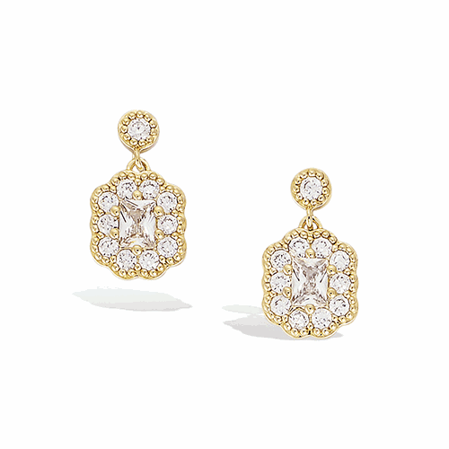 Boucles d’oreilles en plaqué or – 22ED0670CZ