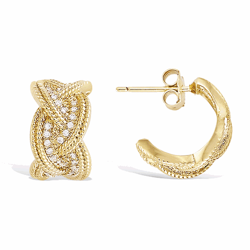 Boucles d’oreilles en plaqué or – 22ED0690CZ