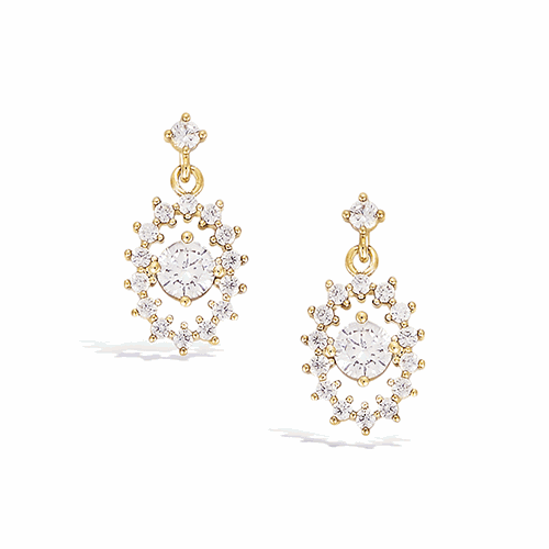 Boucles d’oreilles en plaqué or – 22ED0730CZ