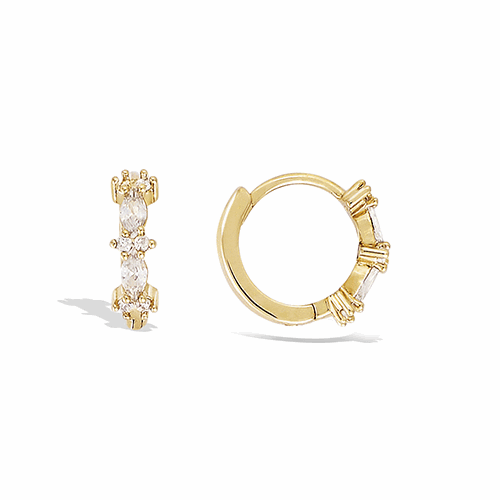 Boucles d’oreilles en plaqué or – 22ED0780CZ