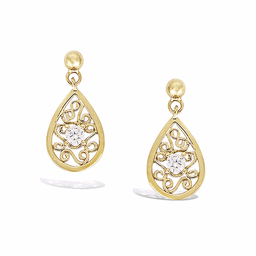 Boucles d’oreilles en plaqué or – 22ED0880CZ
