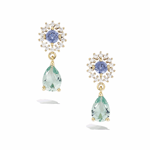 Boucles d’oreilles en plaqué or – 22ED1050AQZ