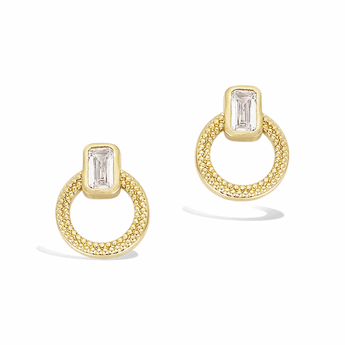 Boucles d’oreilles en plaqué or – 22ED1220CZ