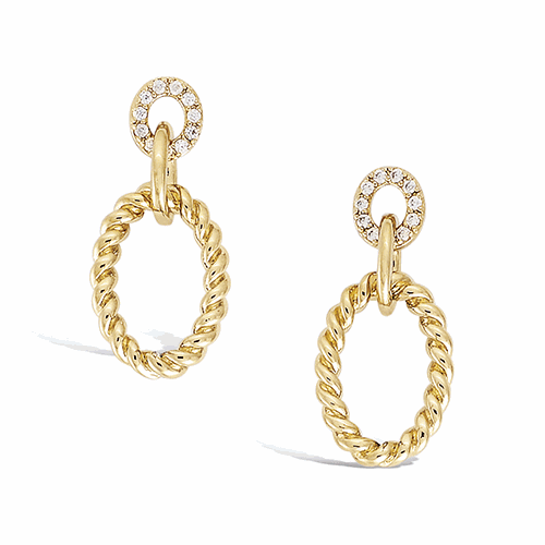 Boucles d’oreilles en plaqué or – 22ED1650CZ