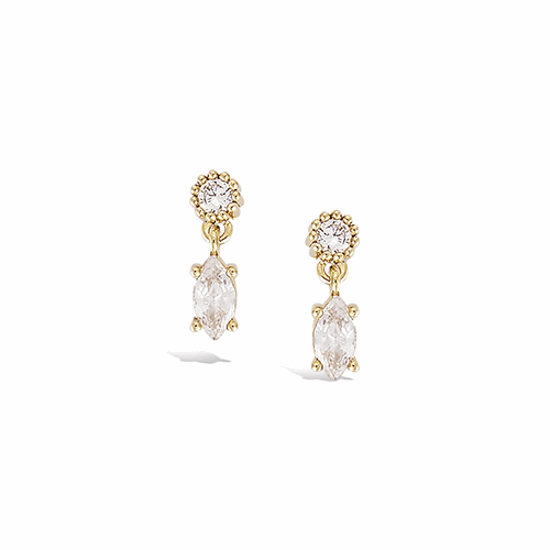 Boucles d’oreilles en plaqué or – 22ED1830CZ