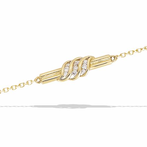 Bracelet en plaqué or – 32ED0460CZ