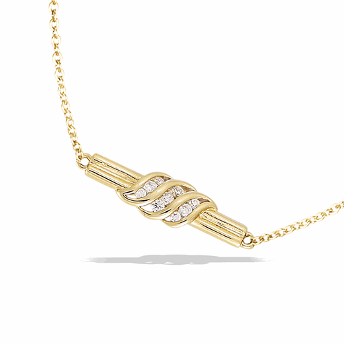 Collier en plaqué or – 52ED0460CZ