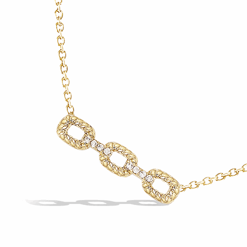 Collier en plaqué or – 52ED1180CZ