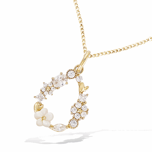 Pendentif en plaqué or – 62ED0570CZ
