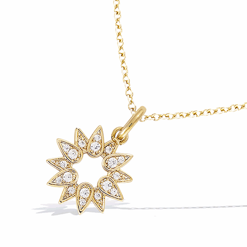 Pendentif en plaqué or – 62ED0770CZ