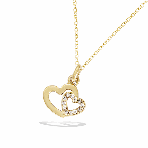 Pendentif en plaqué or – 62ED1250CZ