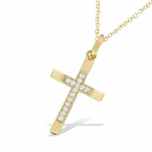 Pendentif en plaqué or – 62ED1520CZ