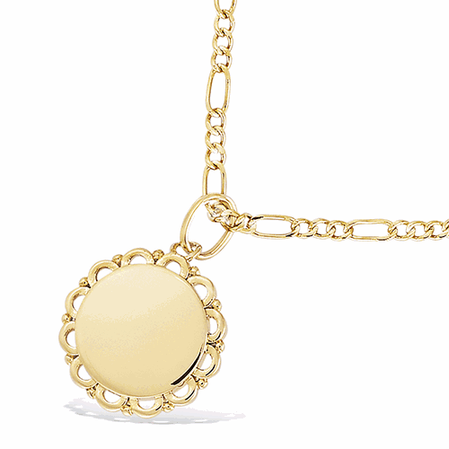 Pendentif en plaqué or – 62ED1620